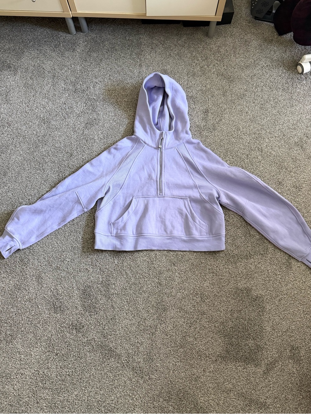 Lavender Half-Zip Hooded lululemon Women's Sweater